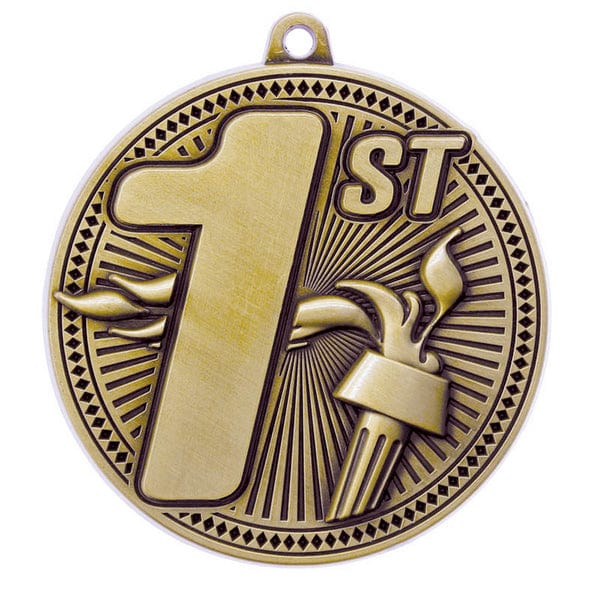 1st Place Medallion - Tempo Series Gold - 2.25″ Diameter (A4140) Medallion Quest Awards - Medallion