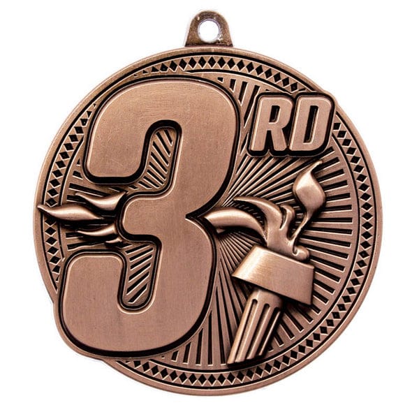 3rd Place Medallion - Tempo Series Bronze - 2.25″ Diameter (A4142) Medallion Quest Awards - Medallion