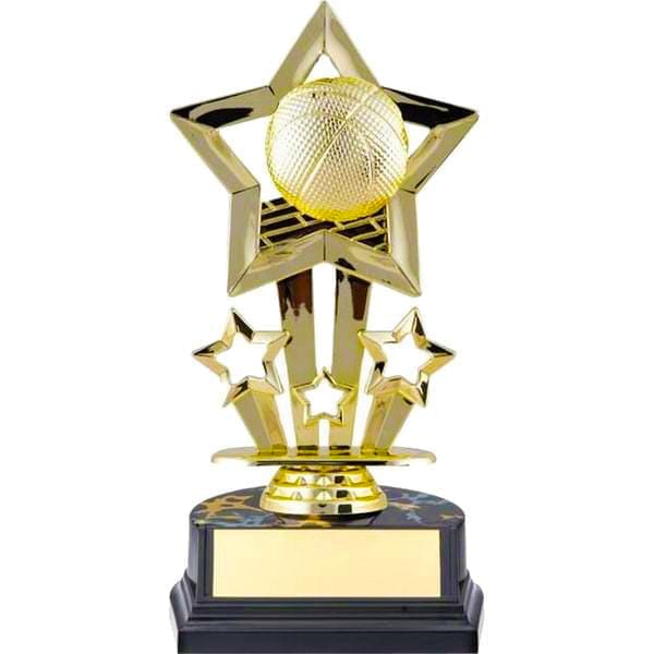 Basketball Trophy - Superstar Economy (A2232) Gold Basketball Quest Awards - Trophy