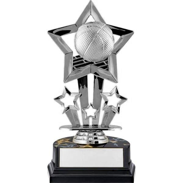 Basketball Trophy - Superstar Economy (A2232) Silver Basketball Quest Awards - Trophy