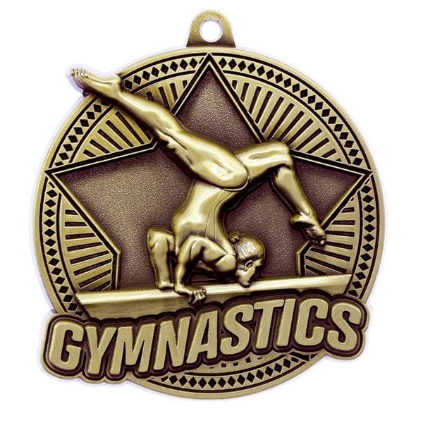 Gymnastics Medallion - Tempo Series - 2.25″ Diameter (A4130) Gymnastics Quest Awards - Medallion