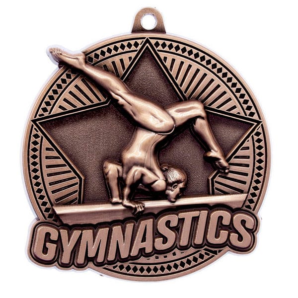 Gymnastics Medallion - Tempo Series - 2.25″ Diameter (A4130) Gymnastics Quest Awards - Medallion