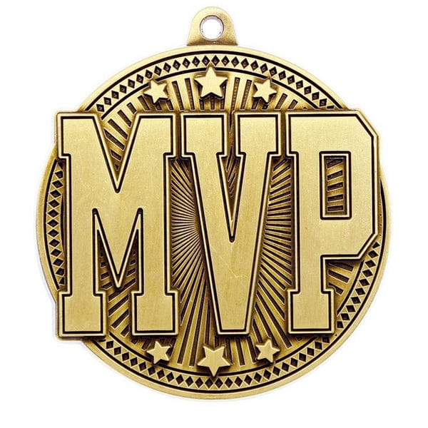 MVP Medallion - Tempo Series  Gold - 2.25″ Diameter (A4139) Medallion Quest Awards - Medallion