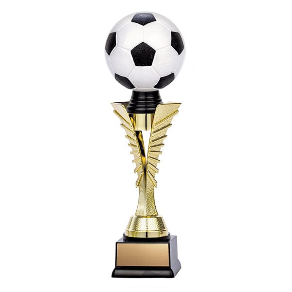 Soccer Trophy - 3D Twister - Bright Gold - 2 Sizes (A3554) Soccer Trophy Quest Awards - Trophy