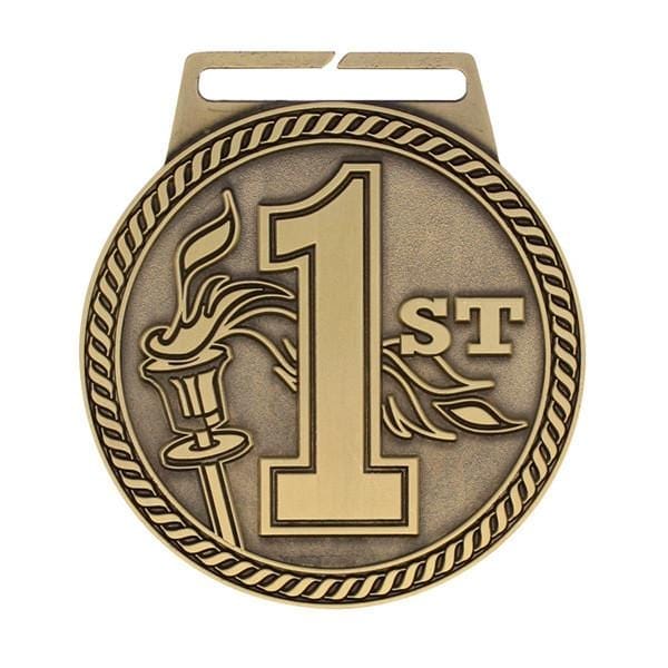 1st Place Medal - Titan Series - Wide Ribbon - 3