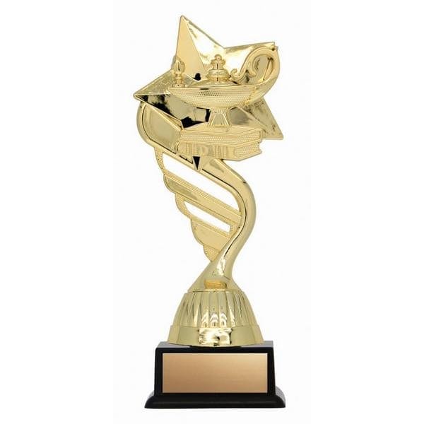 Academic Trophy - Twister Academic Lamp of Knowledge (A3575) - Quest Awards