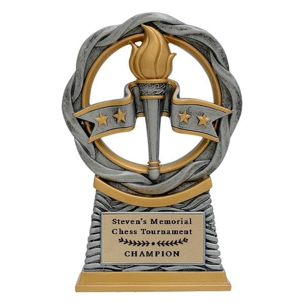 Academic Trophy - Victory - Fusion - 2 Sizes (A3608) Academic Quest Awards - Trophy