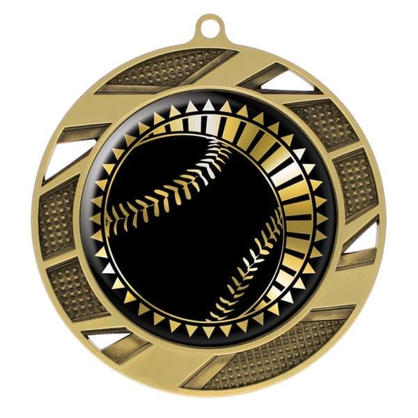 Baseball Medallion - Solar Series Medal - Gold 2 3/4