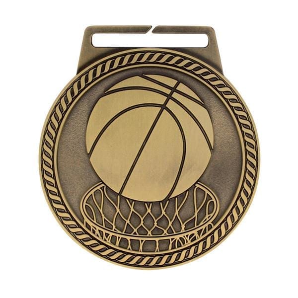 Basketball Medal - Titan Series - Wide Ribbon - 3