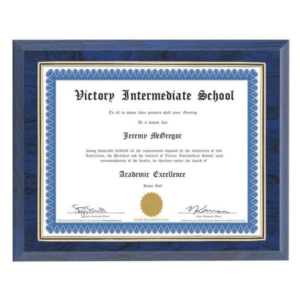 Certificate Frame - Plaque 10.5