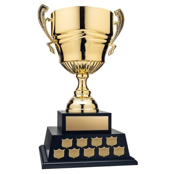 Cups - Annual Hardwood - Gold Chevron Cup (A3439) - Quest Awards