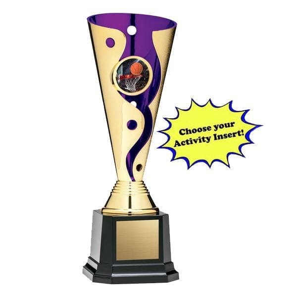 Cups - Economical - Cyclone - Gold/Purple (A3492) - Quest Awards