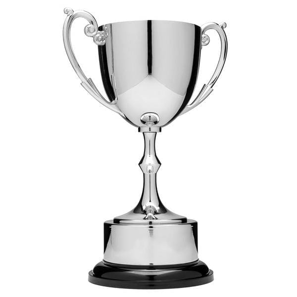 Cups - Nickel Plated - Silver Cup on Round Silver Base (A3426) - Quest Awards