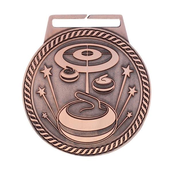 Curling Medal - Titan Series - Wide Ribbon - 3