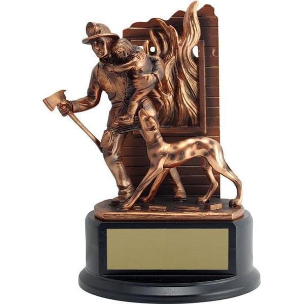 Firefighter Trophy - Bronze Resin Firefighter (A2409) - Quest Awards