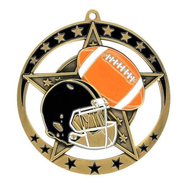 Football Medallion - Star Series 2 3/4