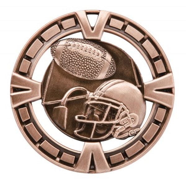 Football Medallion - Varsity Sports Medals - 2 1/2