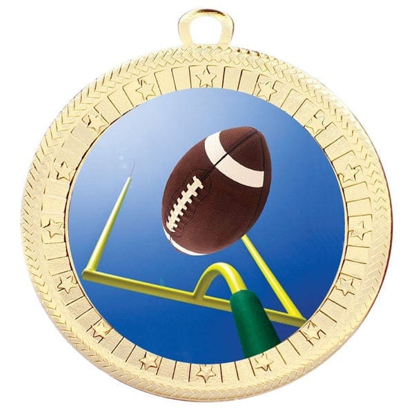 Football Medallion - Xtreme 3-D Series - 2 3/4