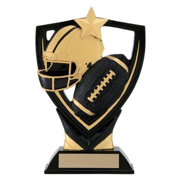 Football Trophy - Apex Shield - 2 Sizes (A2439) - Quest Awards