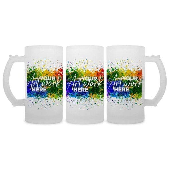 Frosty Beer Stein - 16oz Custom Colour Frosted (A5128) Beer Stien Quest Awards - Travel Mug