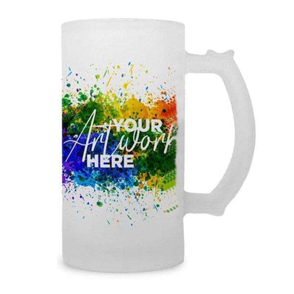 Frosty Beer Stein - 16oz Custom Colour Frosted (A5128) Beer Stien Quest Awards - Travel Mug