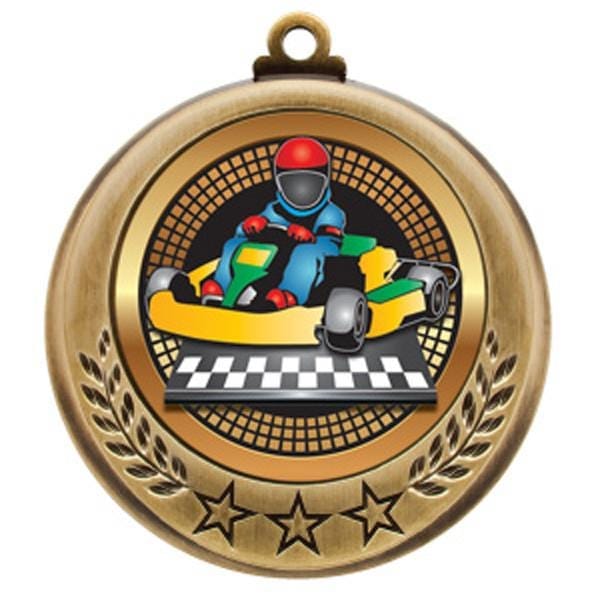 Go-Kart Medallion - Spectrum Series - 2 3/4