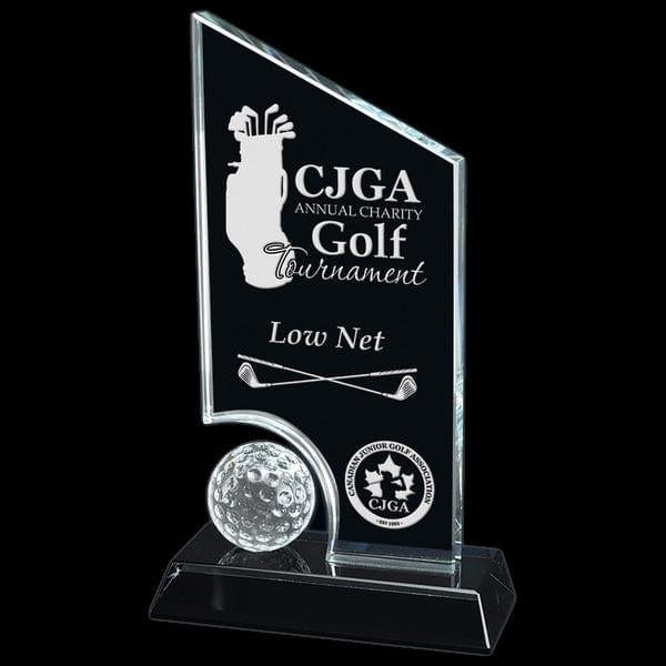 Golf Glass Award - Hidden Lake Glass (A2570) - Quest Awards