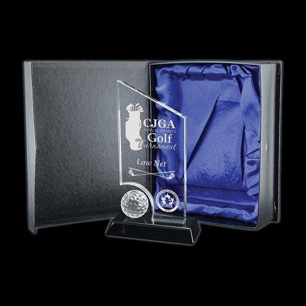 Golf Glass Award - Hidden Lake Glass (A2570) - Quest Awards