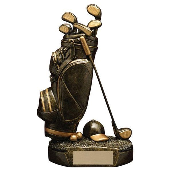 Golf Trophy - Aztec Gold Golf Bag (A2584) - Quest Awards