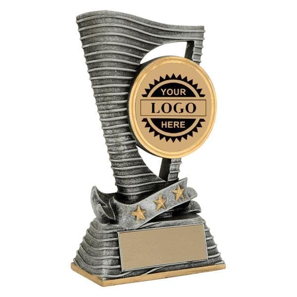 Insert Trophy - Fanfare with logo insert (A3571) - Quest Awards