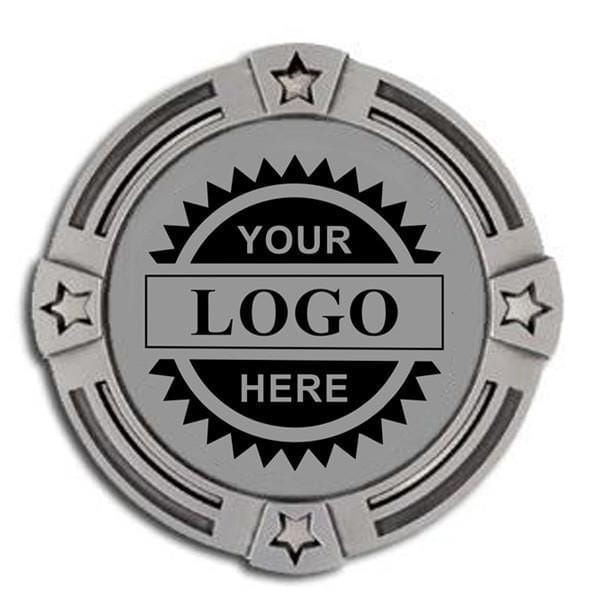 Logo Insert Medal - SILVER Four Star - 2 3/4