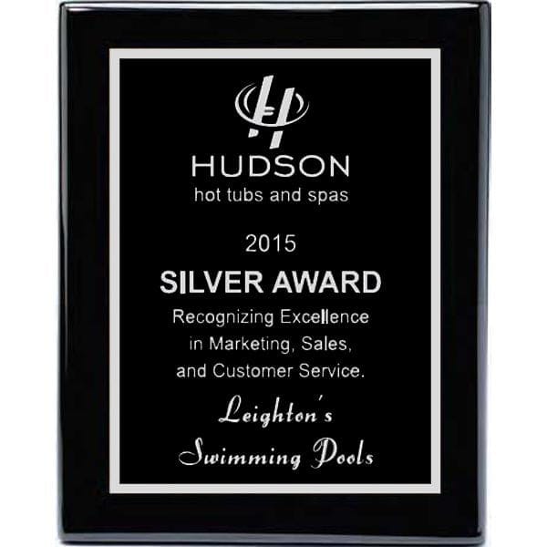 Piano Finish Plaques - Black (A2891) Plaque Quest Awards - Plaque