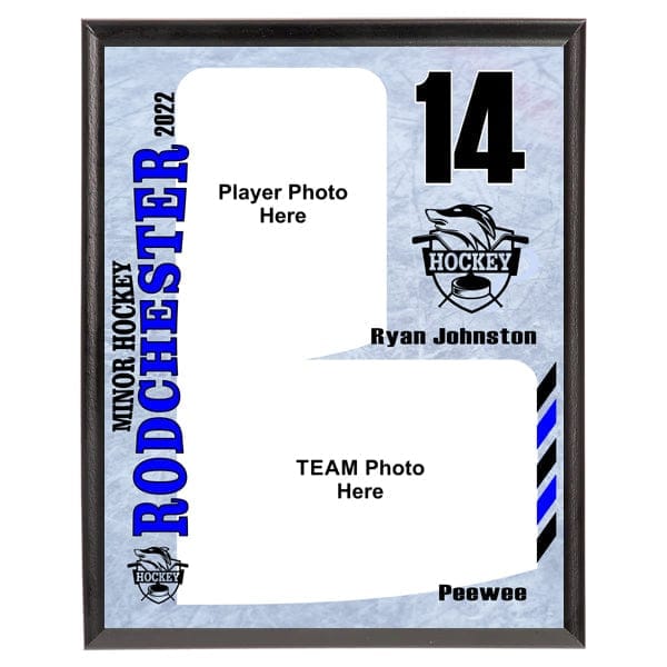 Plaque - Custom Player and Team Full Colour Photo Plaque  (A5120) Plaque Quest Awards - Plaque