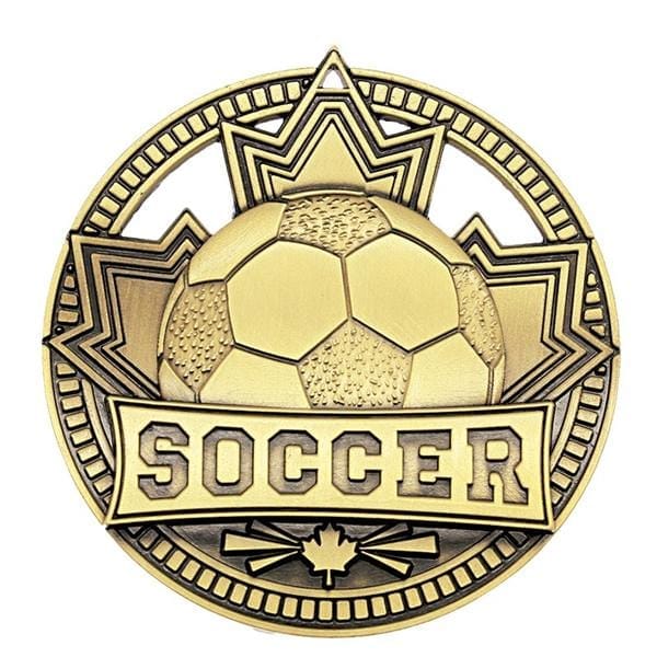 Soccer Medallion - Gold Patriot 2 3/4