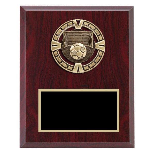 Soccer Plaque - Varsity Medal mounted on Laminate Plaque 5