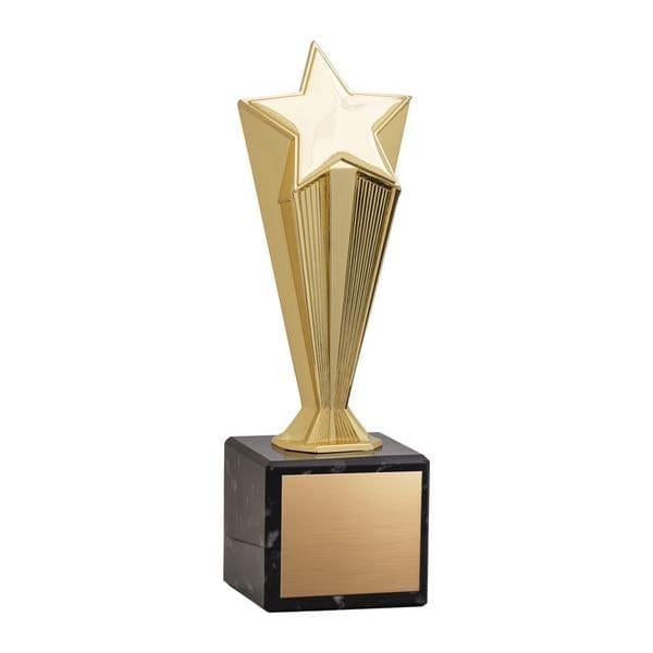 Star Award - Metal Star Marble Base - Gold (A3204) - Quest Awards