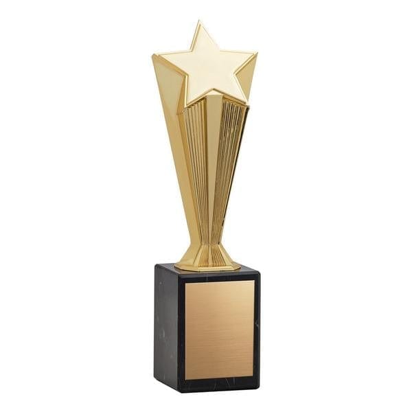 Star Award - Metal Star Marble Base - Gold (A3204) - Quest Awards