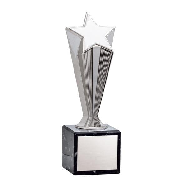 Star Award - Metal Star Marble Base - Silver (A3205) - Quest Awards