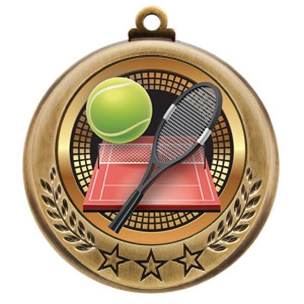 Tennis Medallion - Spectrum Series - 2 3/4