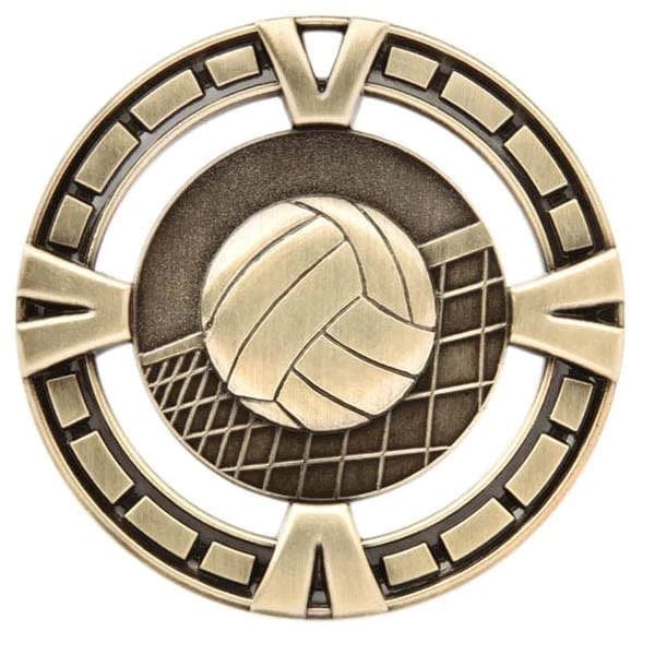 Volleyball Medallion - Varsity Sports Medals - 2 1/2